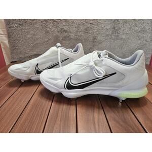 NEW Nike Force Zoom Trout 8 Pro Mens Sz 14 Metal Baseball Cleat White CZ5915-100